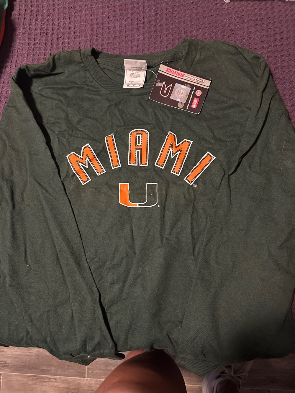 Miami University Green Long-Sleeve Tee